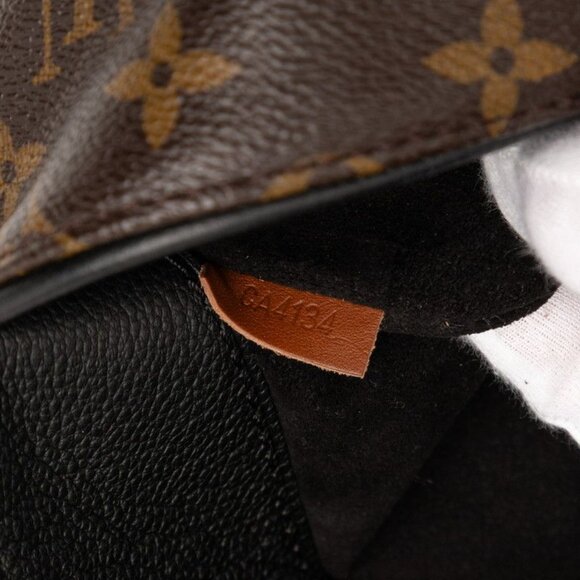 LOUIS VUITTON Pallas Monogram Canvas 2Way Shoulder Bag Brown Louis Vuitton Monogram Pallas 2-Way Shoulder Bag Brown Noir Black